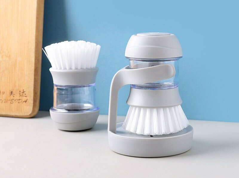 Kitchen Liquid Soap Dispenser and Brush