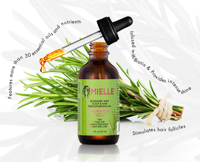 Mielle Organics Rosemary Mint Scalp & Hair Strengthening Oil With Biotin & Essential Oils