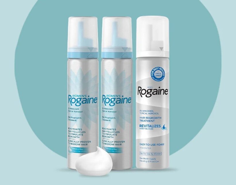 Men's Rogaine 5% Minoxidil Foam for Hair Loss and Hair Regrowth