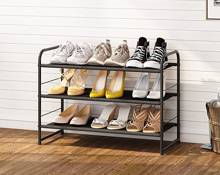 Simple Houseware 3-Tier Shoe Rack Storage Organizer