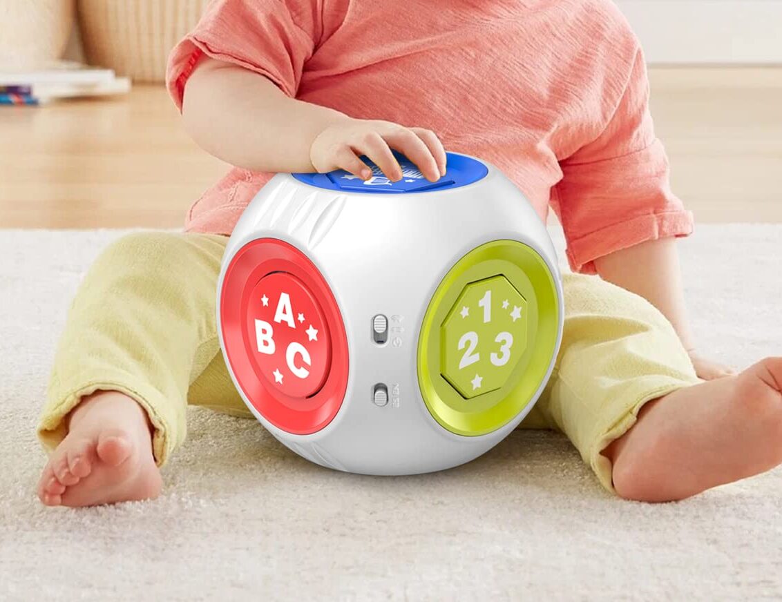 Talkfun Bilingual Musical Learning Cube Toddler Toys Age 1-2