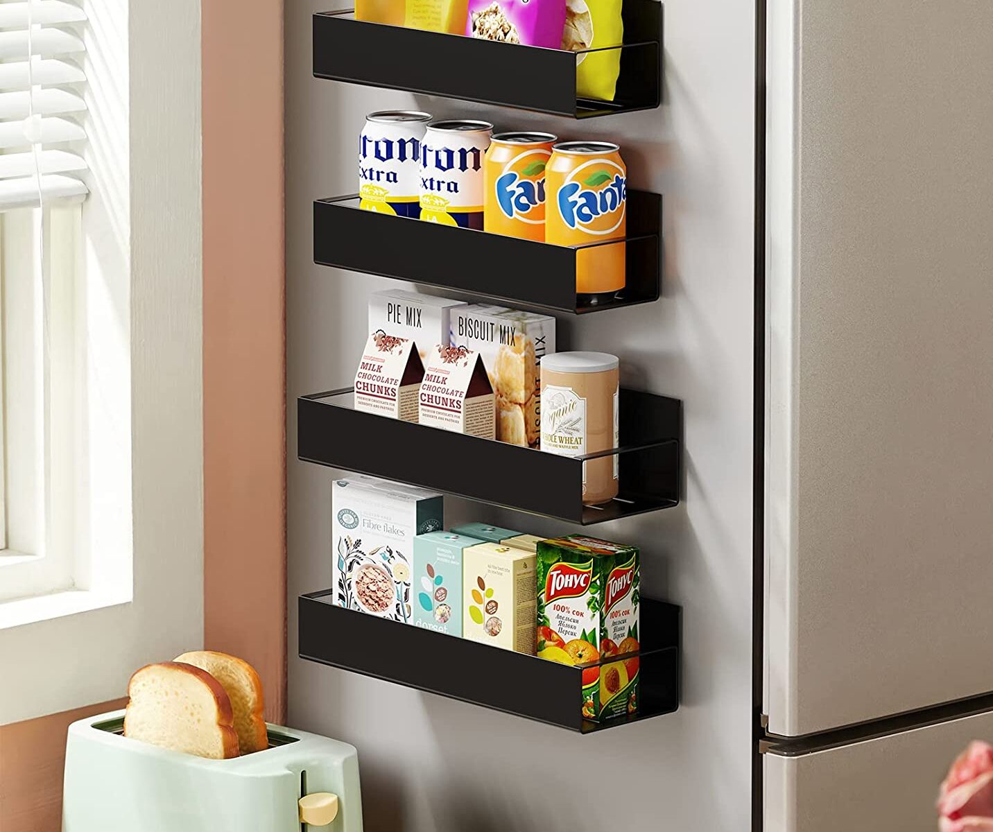 Vetacsion 4 Pack Moveable Fridge Magnetic Spice 4 Pack