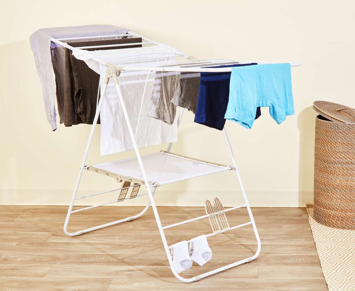 Heavy-Duty Folding Gullwing Laundry Drying Rack