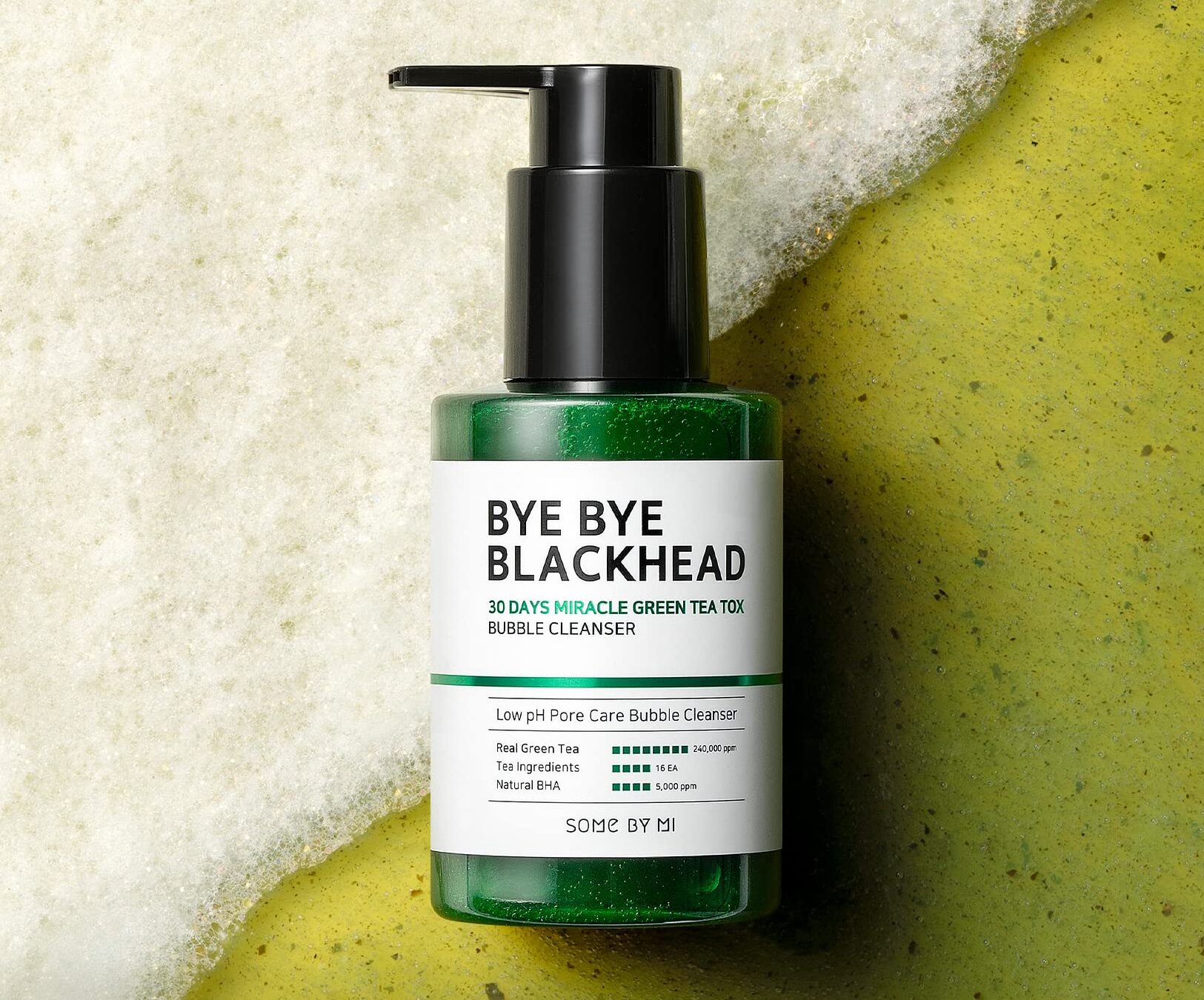 SOME BY MI's Bye Bye Blackhead 30 Days Miracle Green Tea Tox Bubble Cleanser