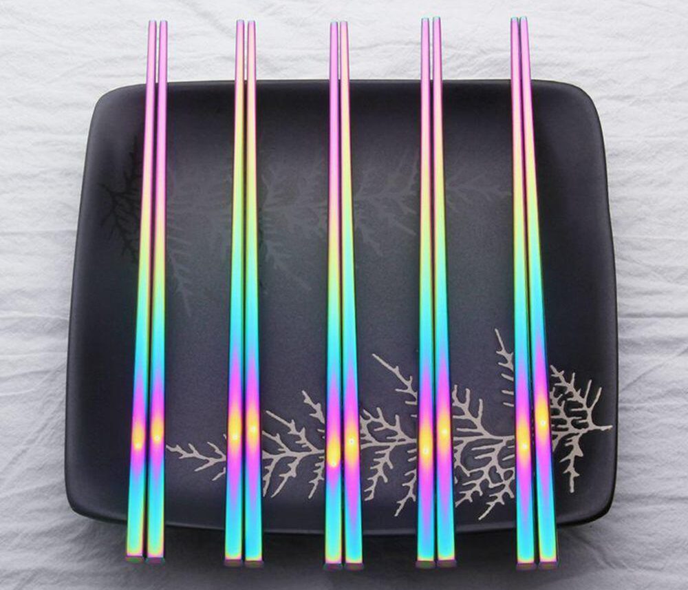 Stainless Steel Rainbow Chopsticks