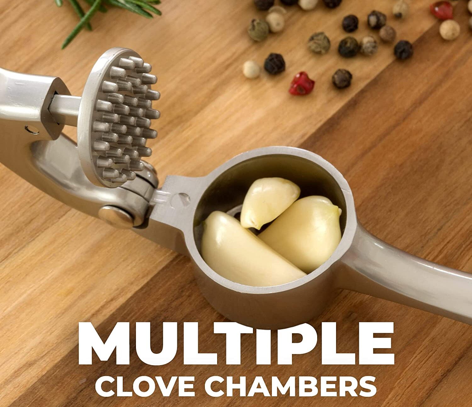 Zulay Kitchen Garlic Press With Soft