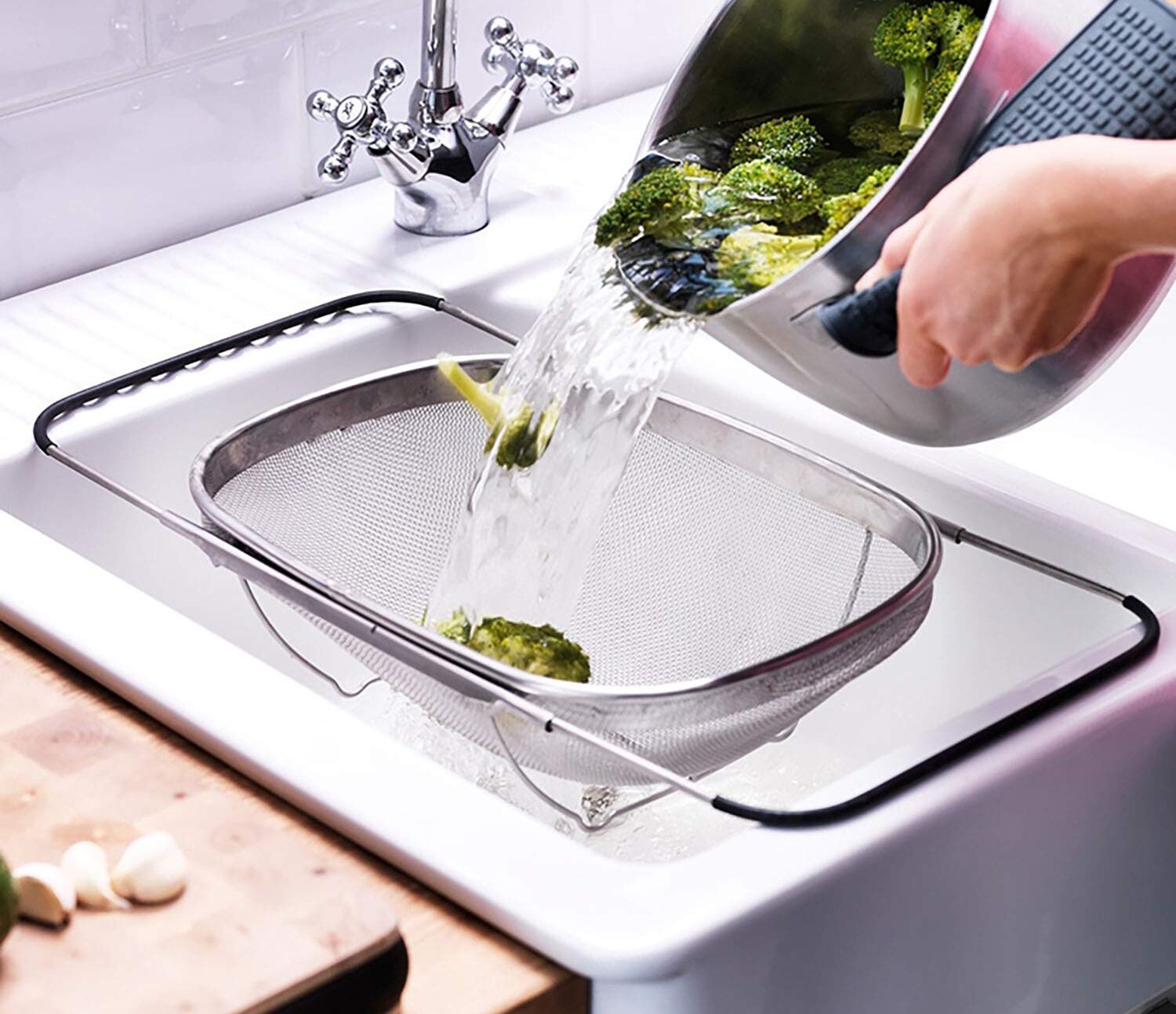 DLD Premium Stainless Steel Oval Colander