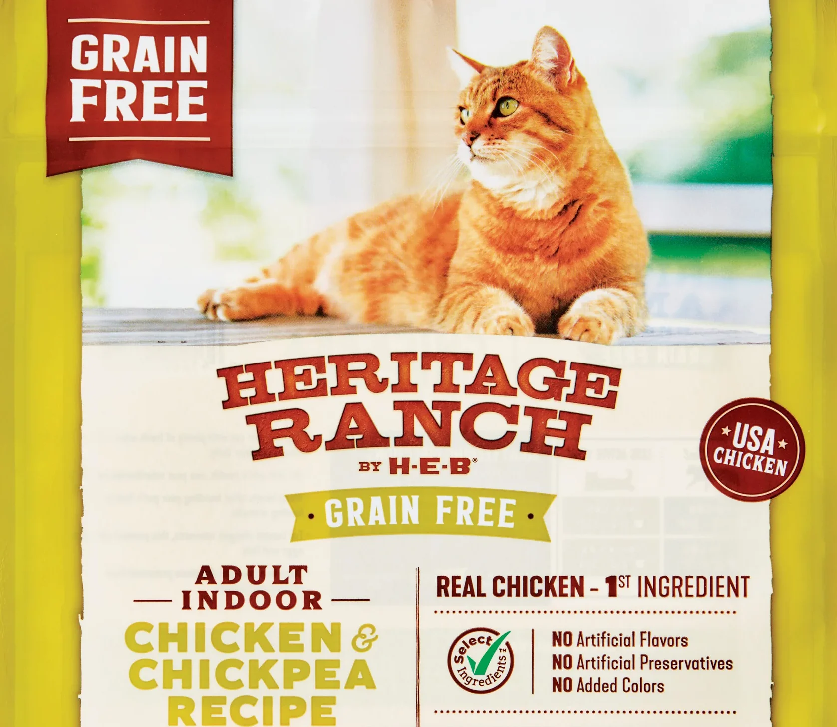 Heritage Ranch by H-E-B Grain Free Chicken & Chickpea Recipe Dry Cat Food