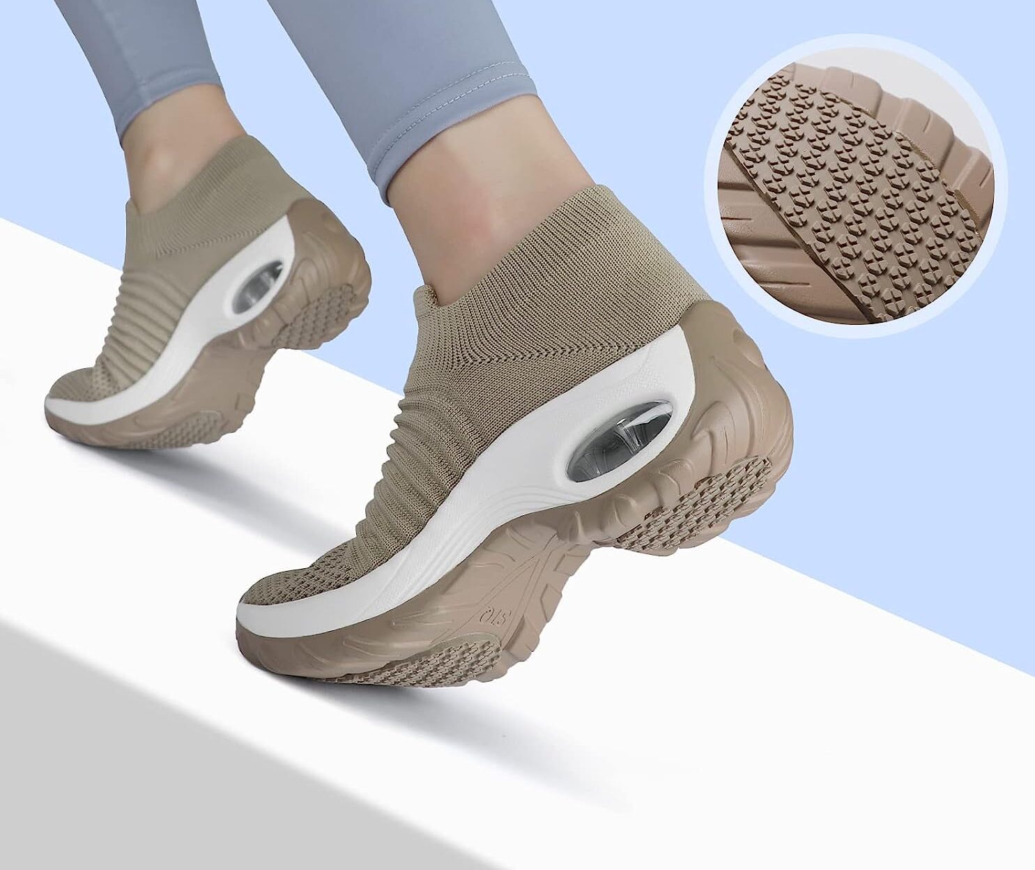 STQ Slip On Breathe Mesh Walking Shoes