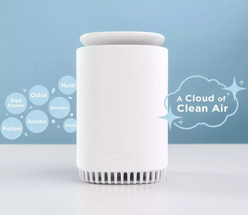 Cleanlight™ Snooze 4-in-1 Air Purifier, Sound Machine, Night Light & Diffuser