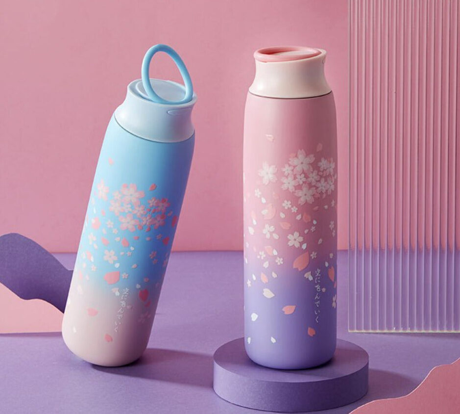 Japanese Style Sakura Thermos Bottle