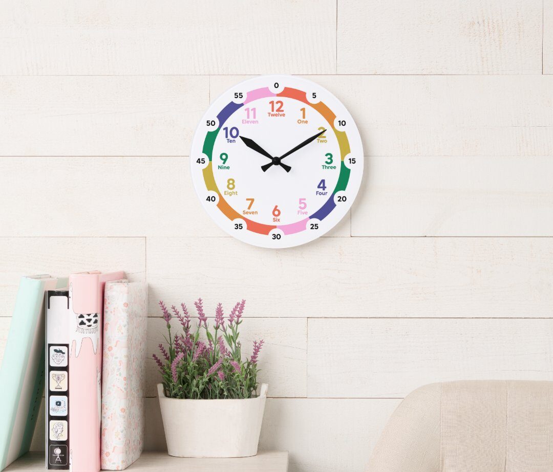 Learning Wall Clock - Fun in the Sun