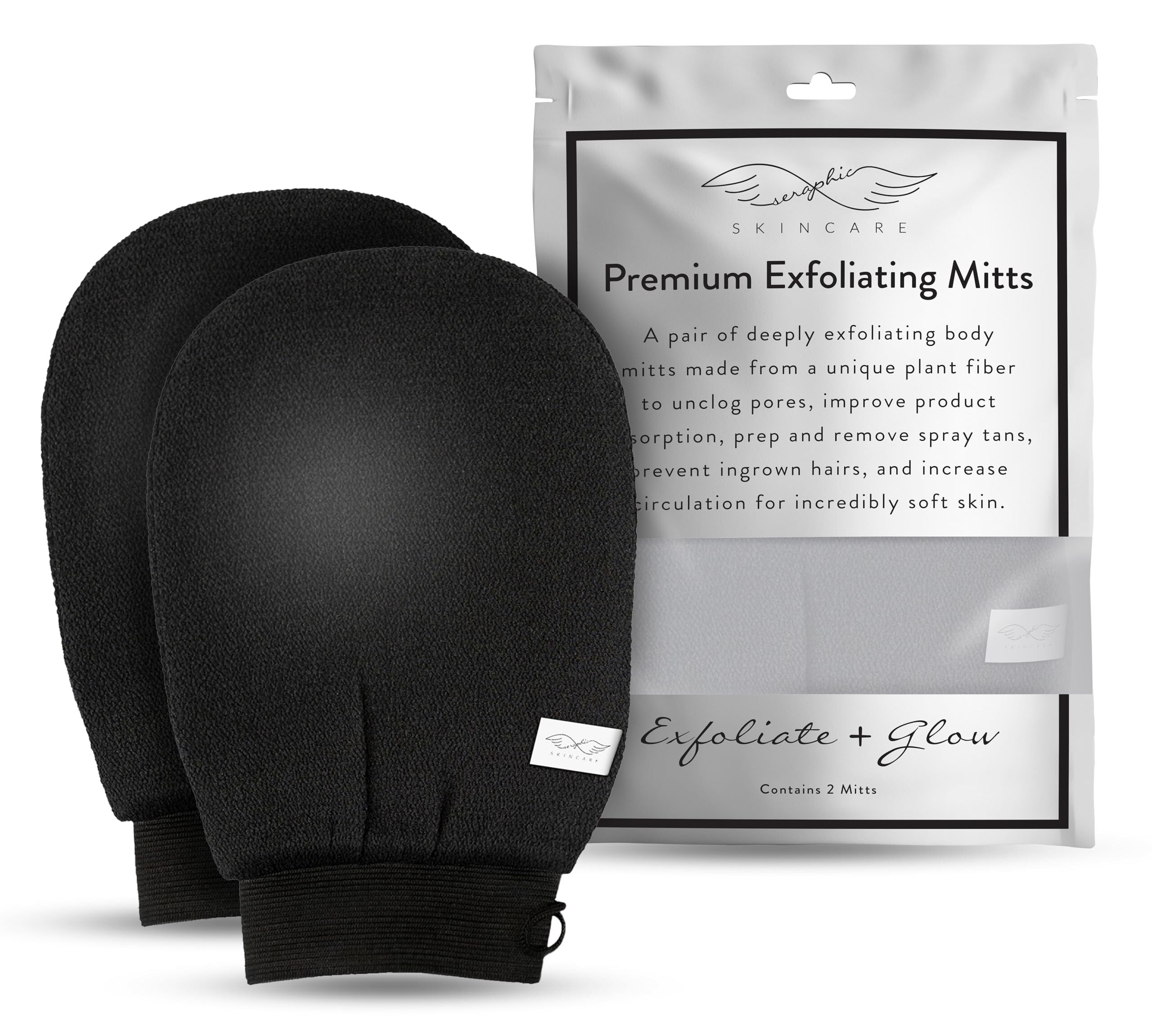 Seraphic Skincare Korean Exfoliating Mitts
