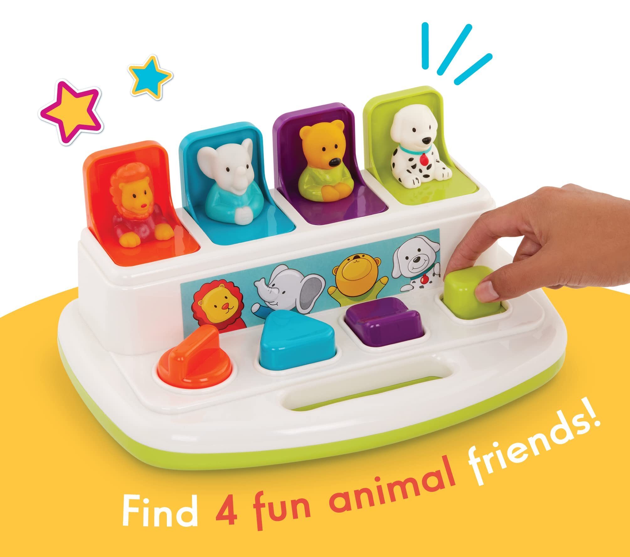 Battat toy with animals, multicoloured - Pop-Up bench