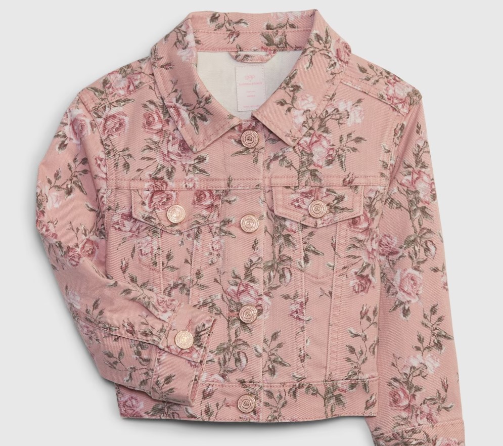Gap x LoveShackFancy Floral Icon Denim Jacket