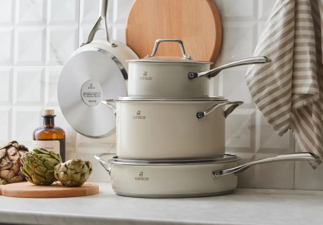 Karaca 7-Piece Stainless Steel Induction Cookware Set