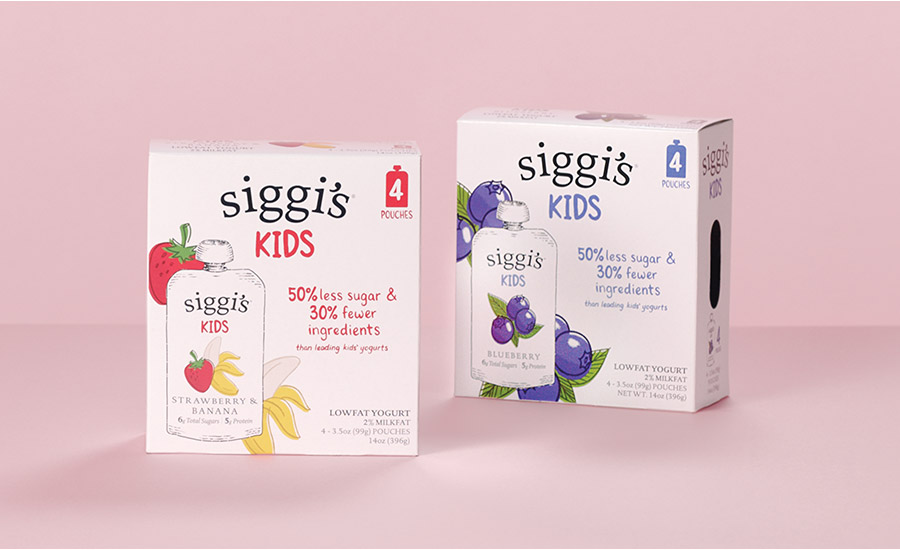 Siggi's Kids Low-Fat Yogurt Pouches, Mixed Berries