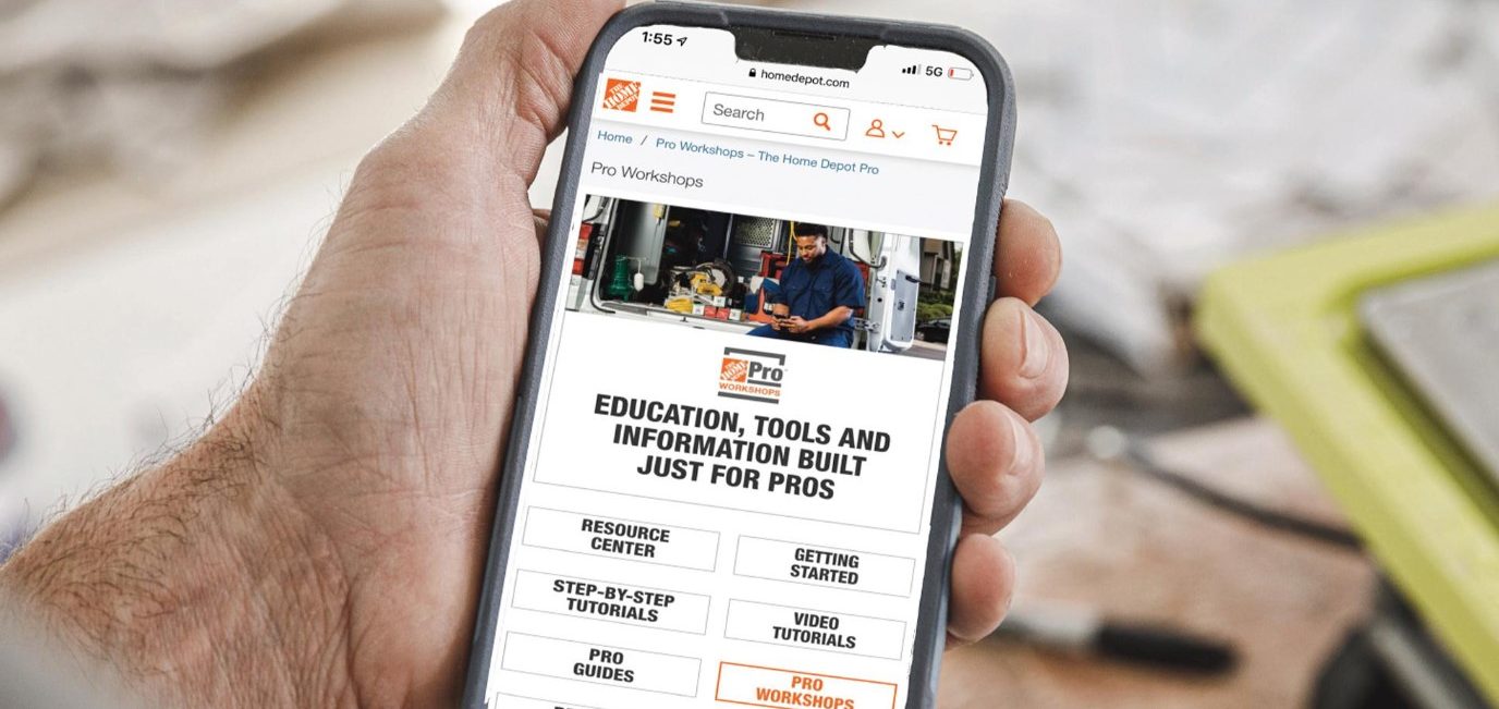 Home Depot interactive livestream workshops for bath projects