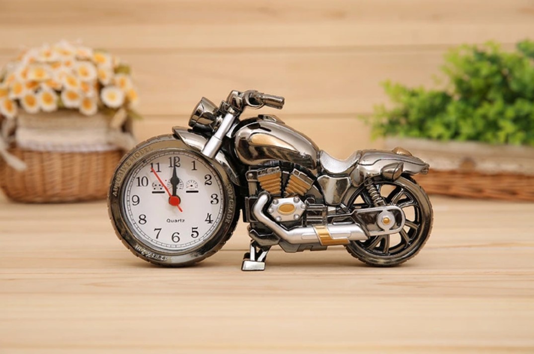 Creative Retro Motorcycle Alarm Clock