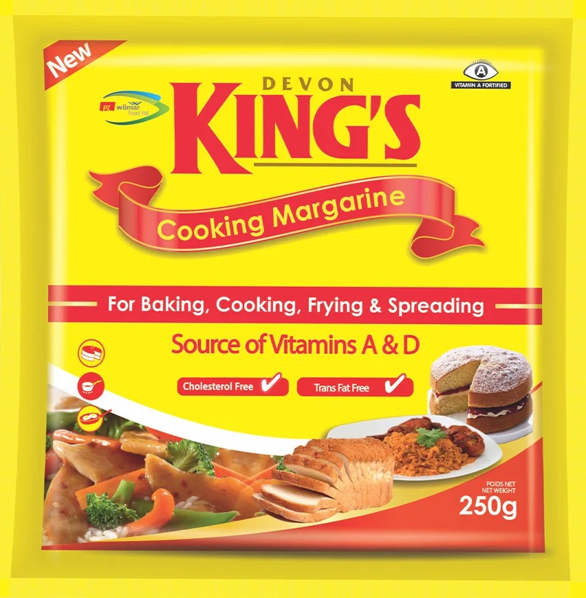 Devon King's Cooking Margarine Sachet 250 g