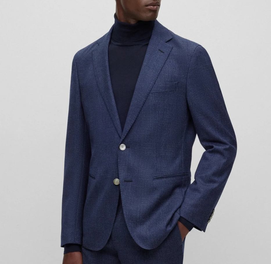 dark blue HUGO BOSS suit jacket
